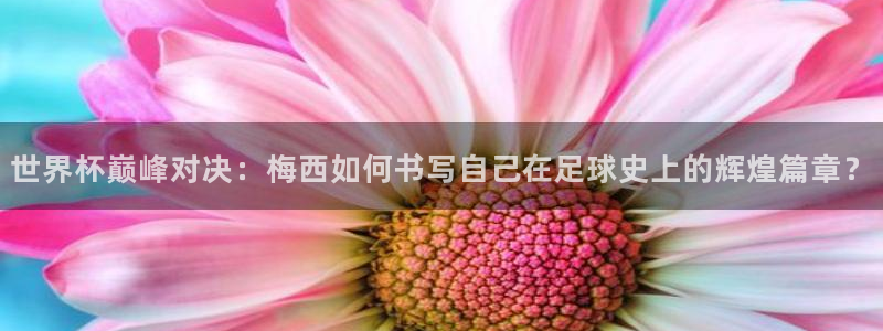 世界杯决赛圈球队：世界杯巅峰对决：梅西如何书写自己在足球史上的辉煌篇章？