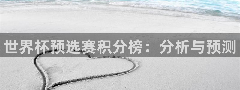 2026世界杯官网入口：世界杯预选赛积分榜：分析与预测
